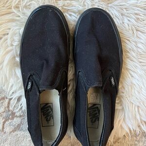 Vans Classic Black Canvas Slip-Ons